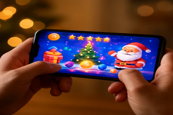 একজন ব্যবহারকারী স্মার্টফোনে সহজেই অনলাইন গেমিং উপভোগ করছেন