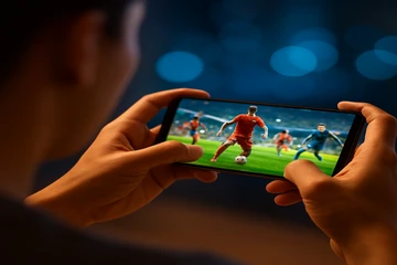 মোবাইল-অনুকূল গেমিং প্ল্যাটফর্ম ইন্টারফেসের একটি উদাহরণ