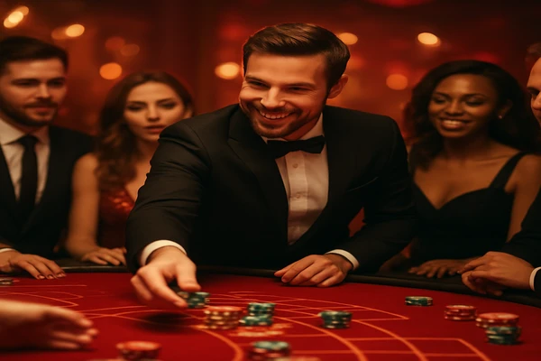 আলো ঝলমলে গেমিং পরিবেশে একজন আত্মবিশ্বাসী সাপোর্ট প্রতিনিধি ব্যবহারকারীদের kb333 অ্যাকাউন্টে নিরাপদে প্রবেশের জন্য আমন্ত্রণ জানাচ্ছেন।